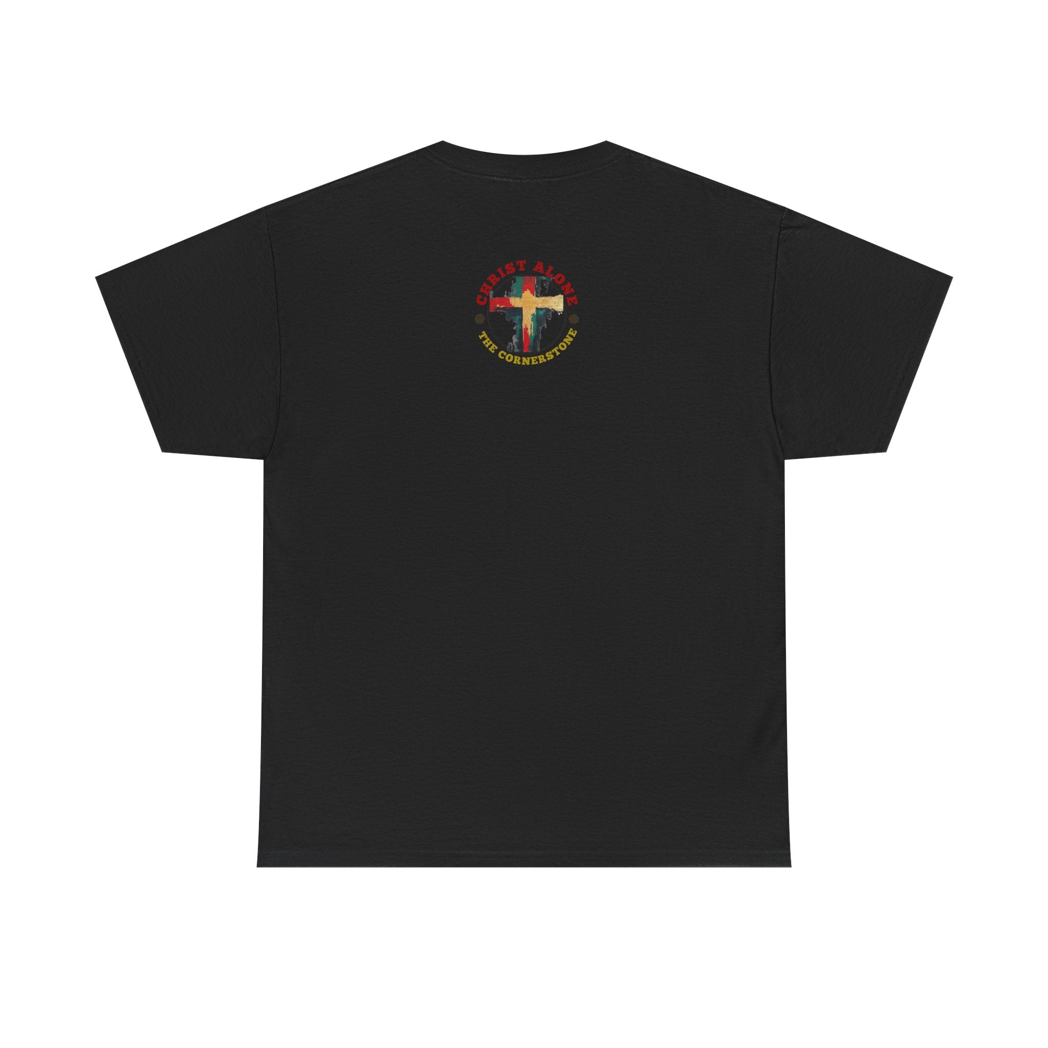 Christ Alone - The Cornerstone. (Face) Unisex Heavy Cotton Tee
