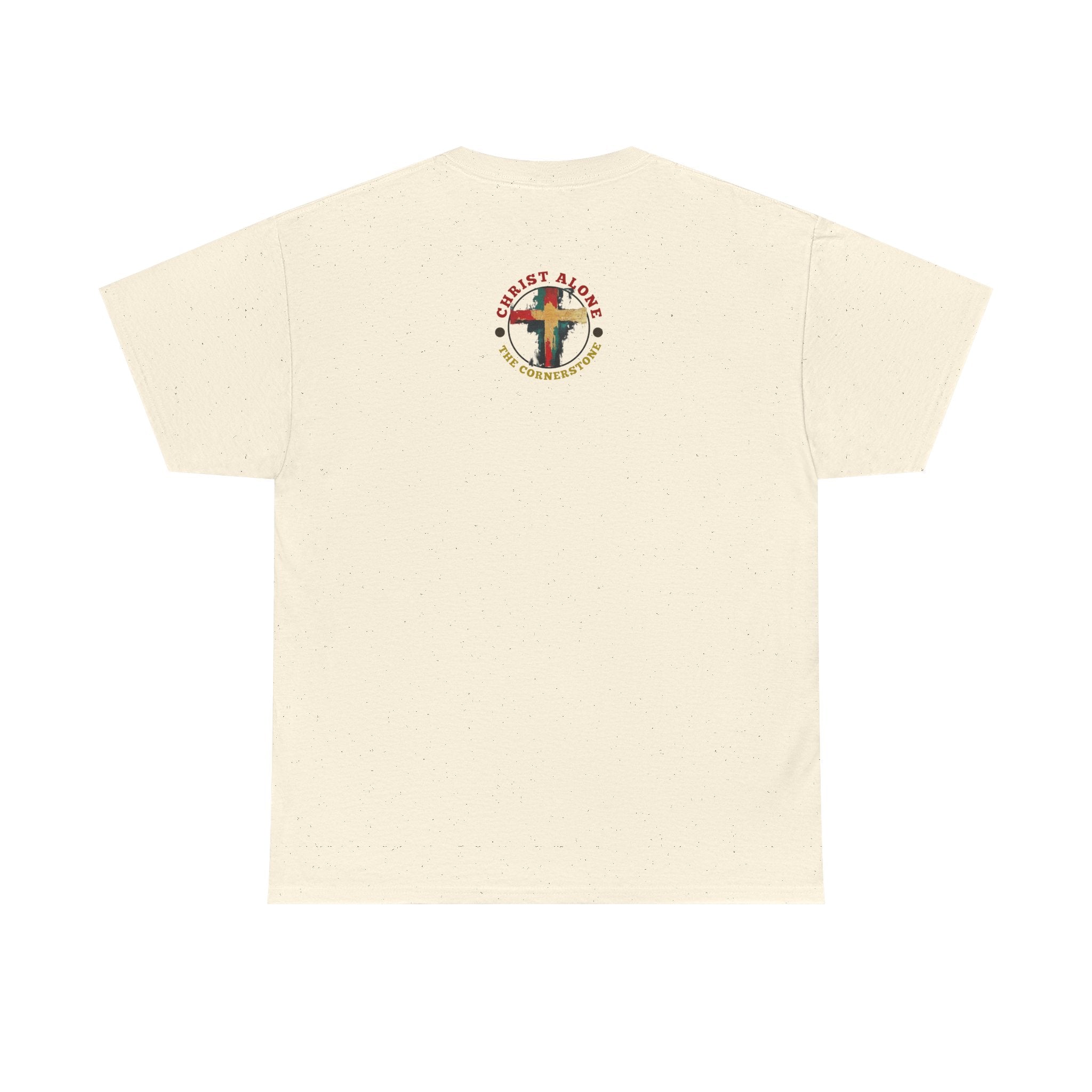 Christ Alone - The Cornerstone. (Face) Unisex Heavy Cotton Tee