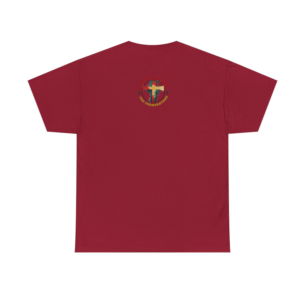 Christ Alone - The Cornerstone. (Face) Unisex Heavy Cotton Tee