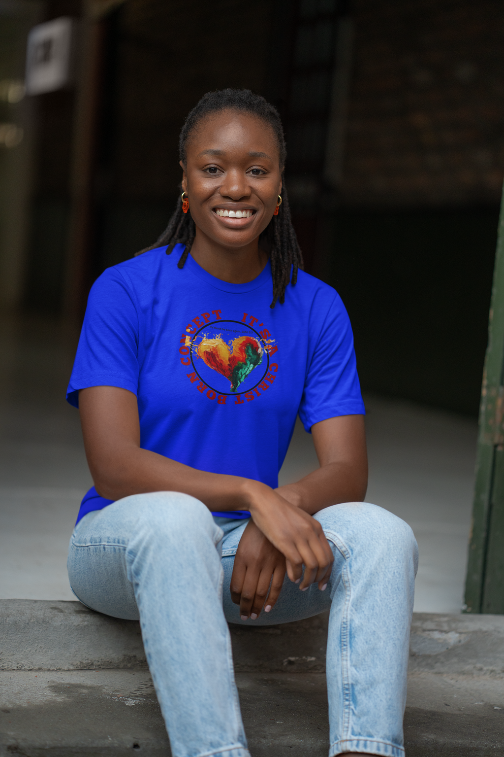 'It's a Christ Born Concept' - Unisex Heavy Cotton Tee