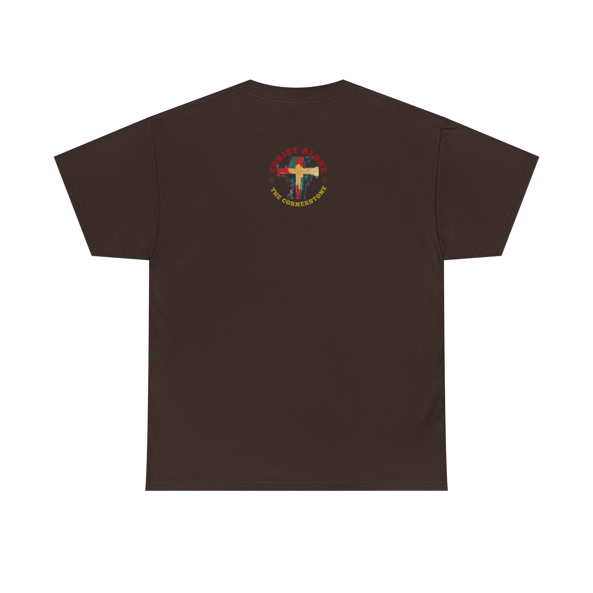 Christ Alone - The Cornerstone. (Face) Unisex Heavy Cotton Tee