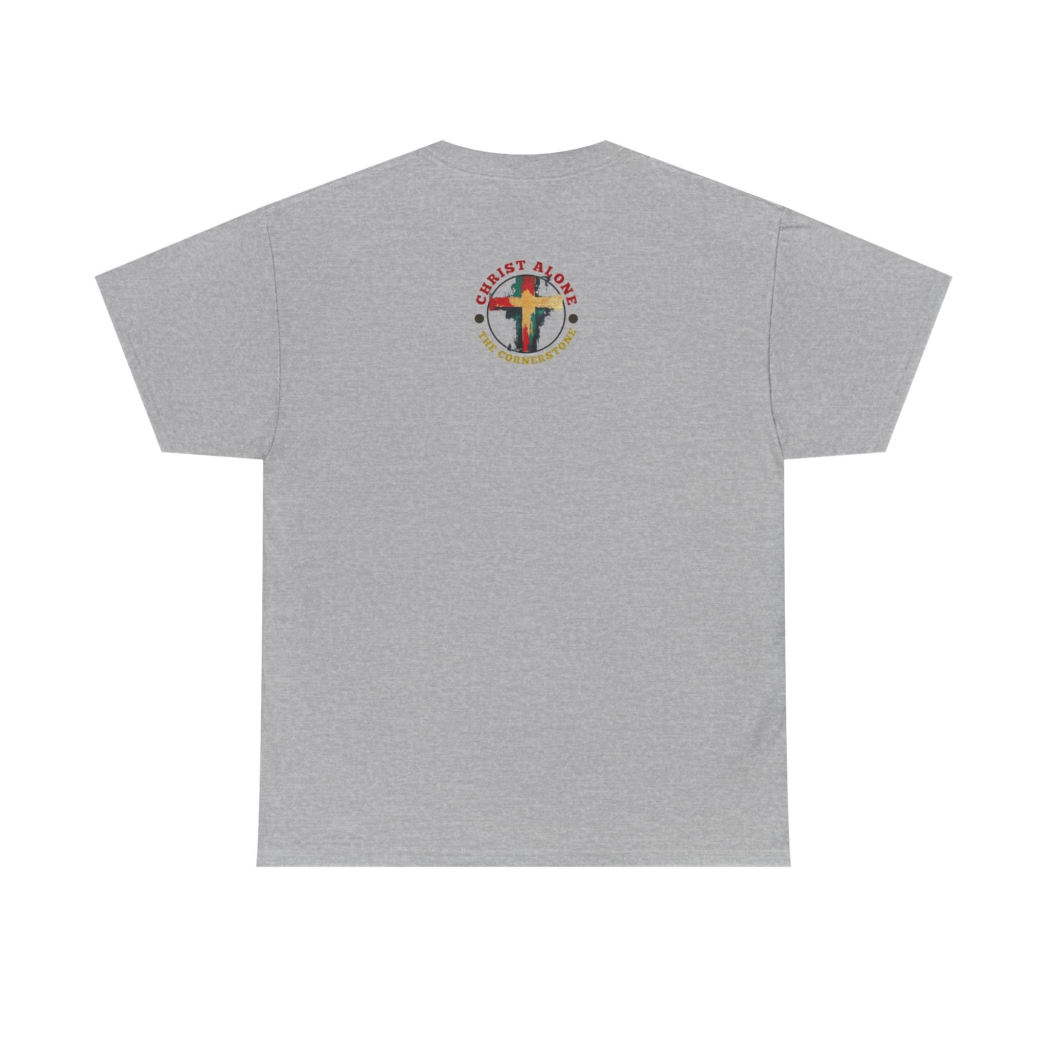 Christ Alone - The Cornerstone. (Face) Unisex Heavy Cotton Tee