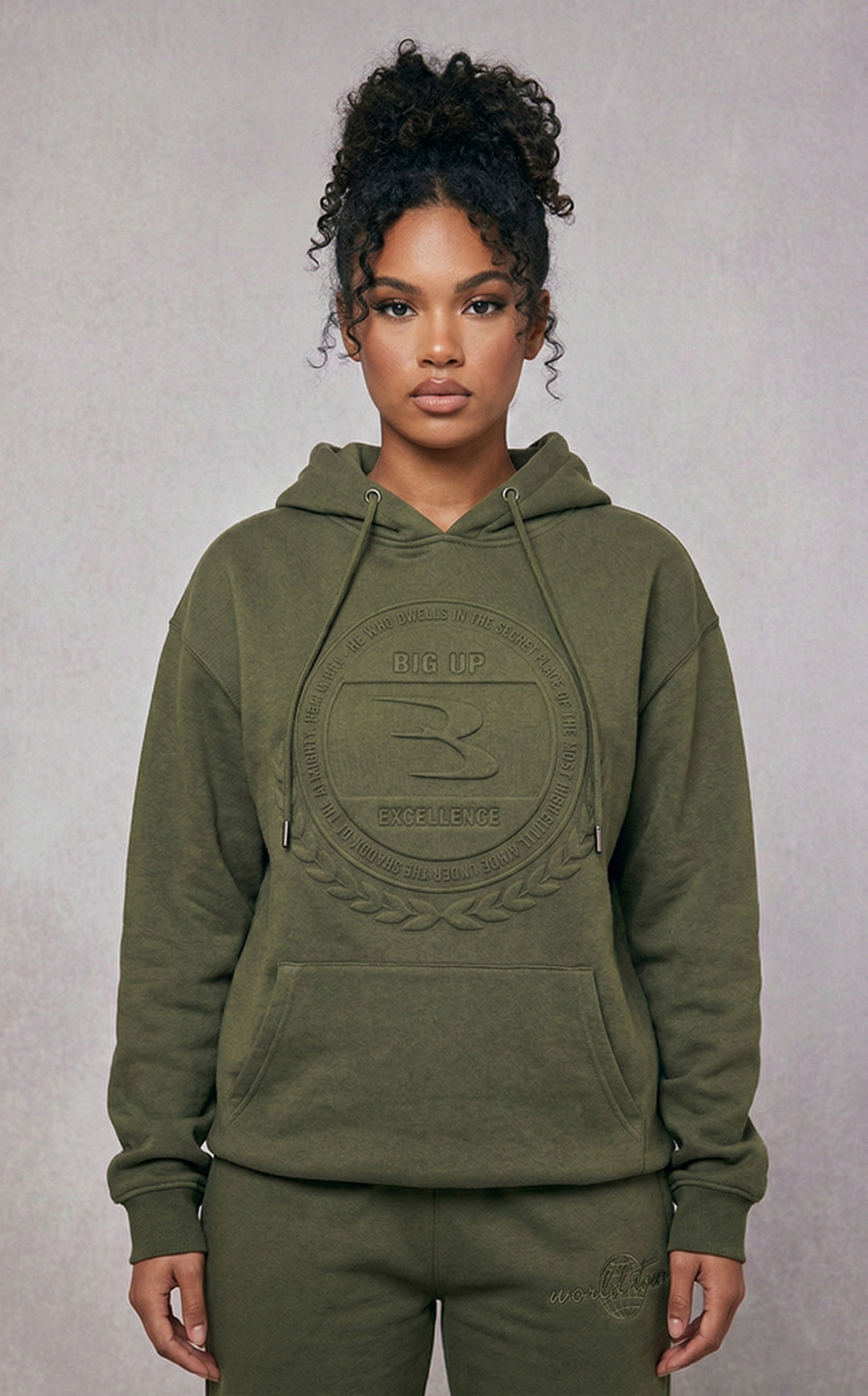 Big Up Excellence (Green) Hoodie