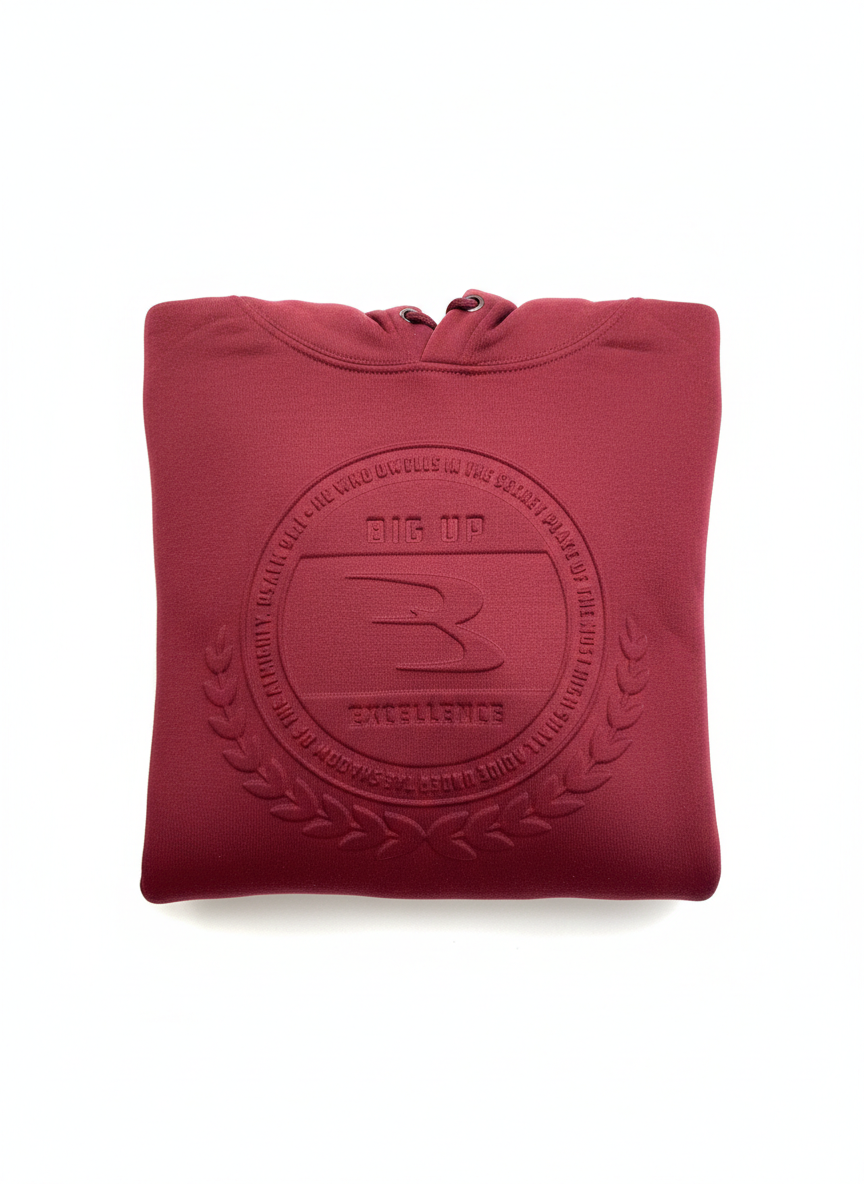 Big Up Excellence (Maroon) Hoodie